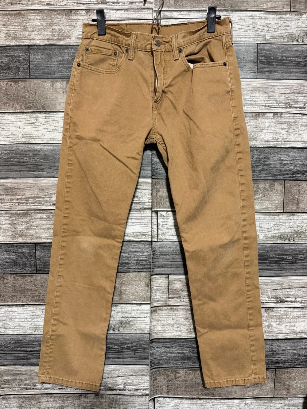 Levi’s 502 Regular Tapered Jeans Pants Men’s 31x30 Brown Stretch READ